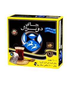 چای کیسه ای عطری دو غزال – ۱۰۰عددی