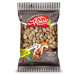 تخمه هندوانه با طعم گلپر سنجابک ۸۰ گرمی